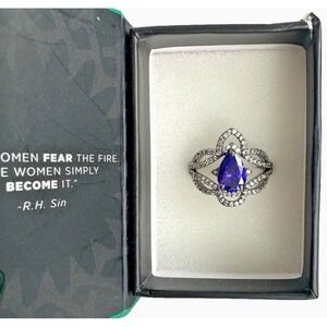 Bomb Party Purple Stone Ring Size 9 Reign Villain Collection Regal Desires Box